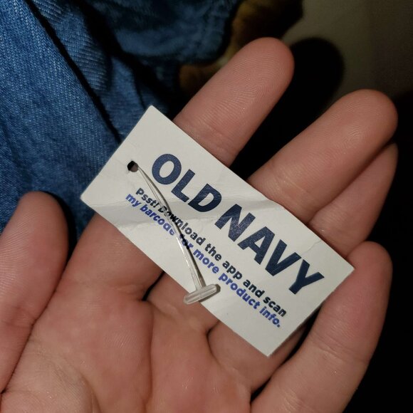 NWT Old Navy Puff Sleeve Cotton Denim Dress - Size XL - Picture 4 of 5